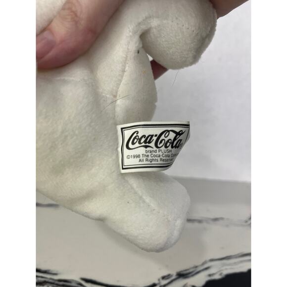CocaCola Polar Bears one in Snowflake Hat Bean Bag plush & one in Blue Night Cap - Picture 8 of 8